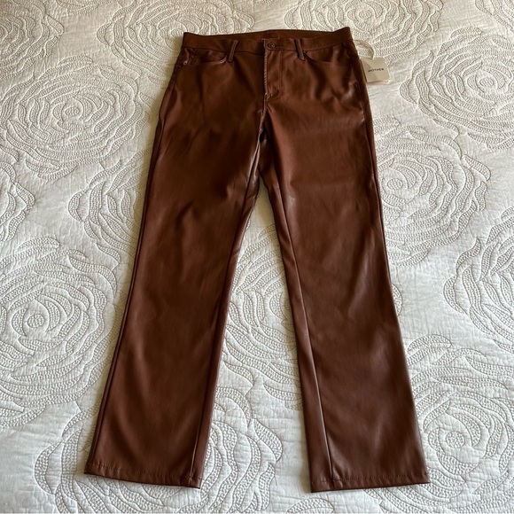 NWT - MOTHER - The Mid Rise Dazzler Ankle Pant - Friar Brown - Picture 3 of 14